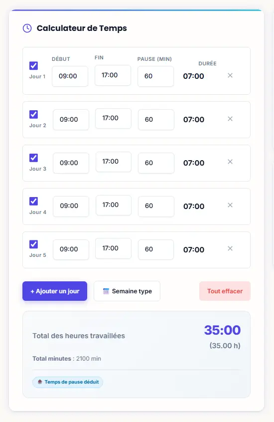 Home 1 OUTIL 1 — CALCULATEUR D’HEURES