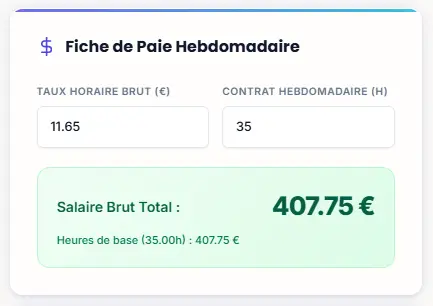Home 2 OUTIL 2 — CALCULATEUR DE SALAIRE